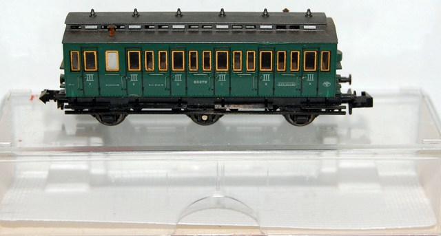 Fleischmann Piccolo 8087 F – Voiture Voyageurs 3e Classe SNCF – Occasion